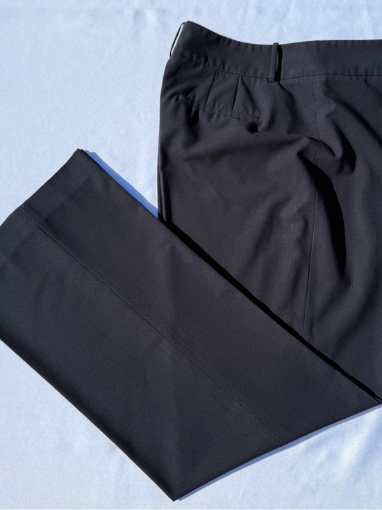 Calvin Klein Pants - Calvin Klein Dark Navy Curvy Fit Straight-Leg Dress Pants